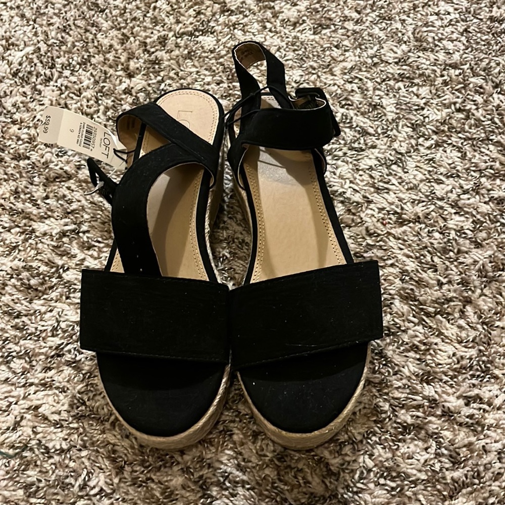 Black wedge Sandals